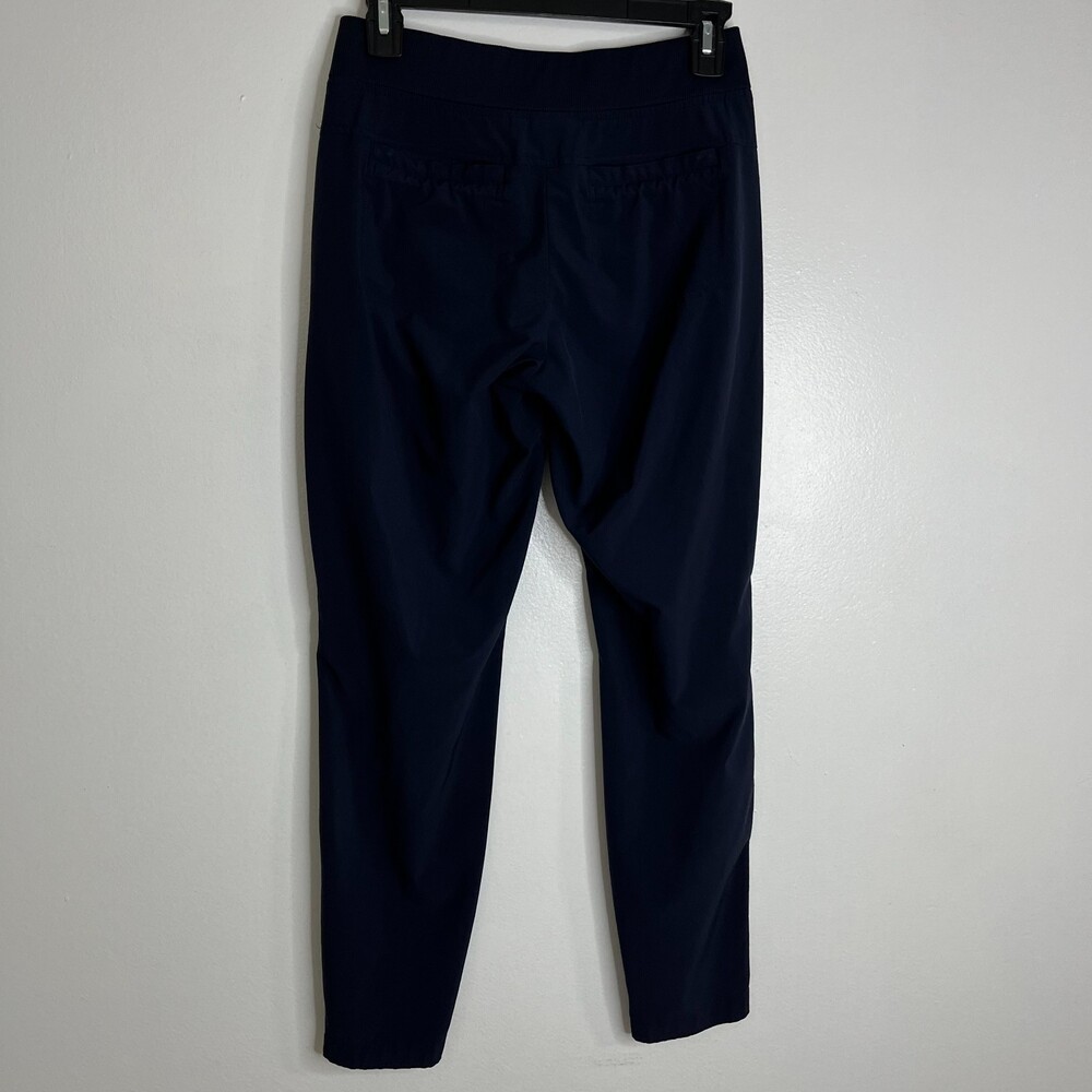 Athleta Women's Navy Blue Pants Tapered Leg Athletic Lightweight Ankle Sz 0